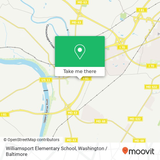 Mapa de Williamsport Elementary School