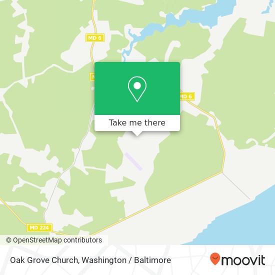 Mapa de Oak Grove Church