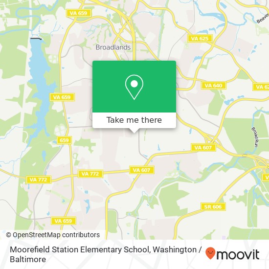 Mapa de Moorefield Station Elementary School