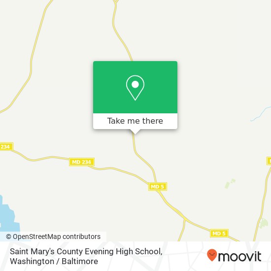 Mapa de Saint Mary's County Evening High School
