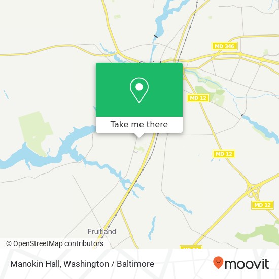 Manokin Hall map