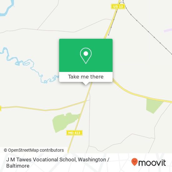 J M Tawes Vocational School map