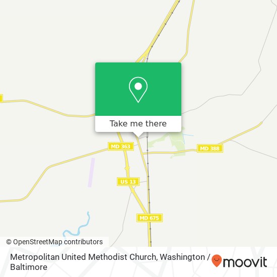 Metropolitan United Methodist Church map