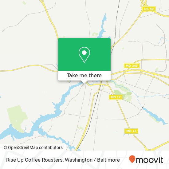 Rise Up Coffee Roasters map