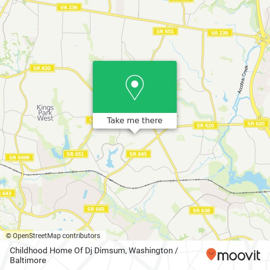 Childhood Home Of Dj Dimsum map