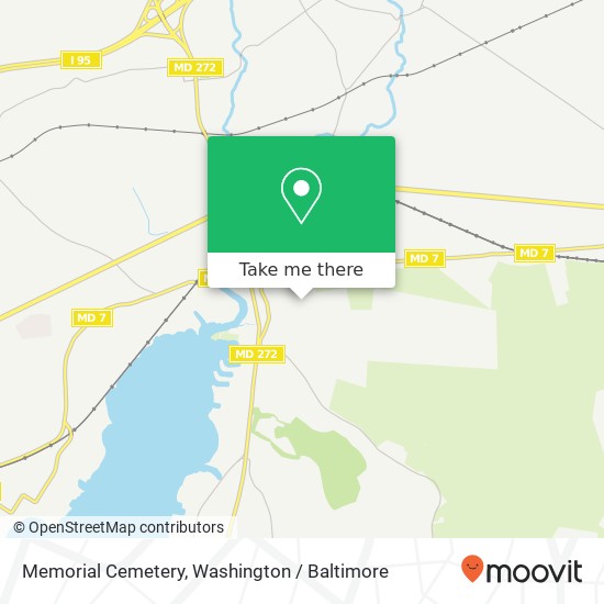 Mapa de Memorial Cemetery
