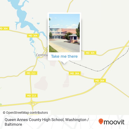 Mapa de Queen Annes County High School