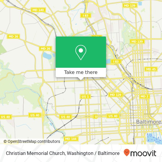 Mapa de Christian Memorial Church