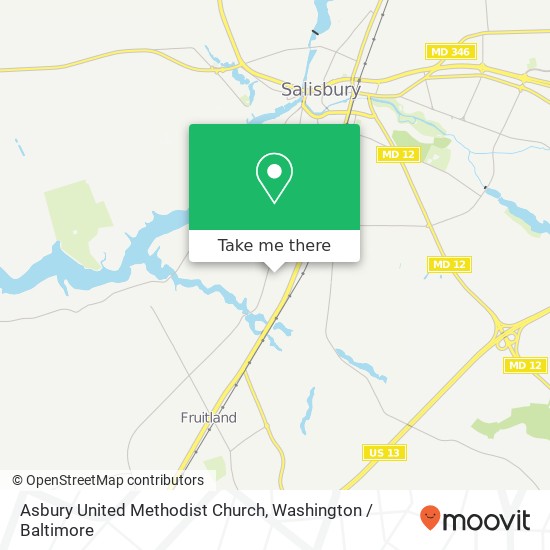 Asbury United Methodist Church map