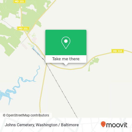 Johns Cemetery map