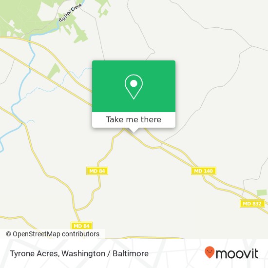 Mapa de Tyrone Acres