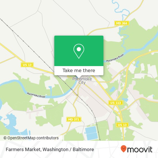 Mapa de Farmers Market