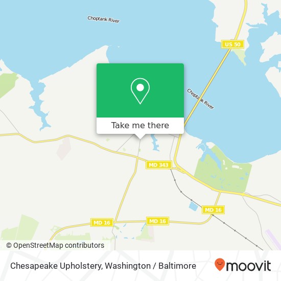 Chesapeake Upholstery map