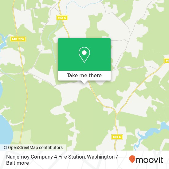 Mapa de Nanjemoy Company 4 Fire Station