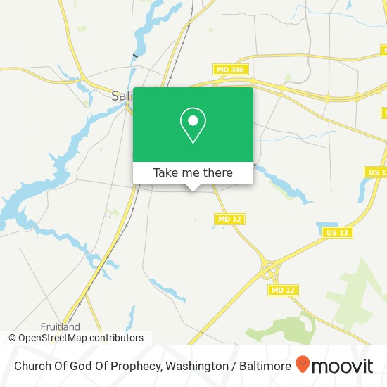 Church Of God Of Prophecy map