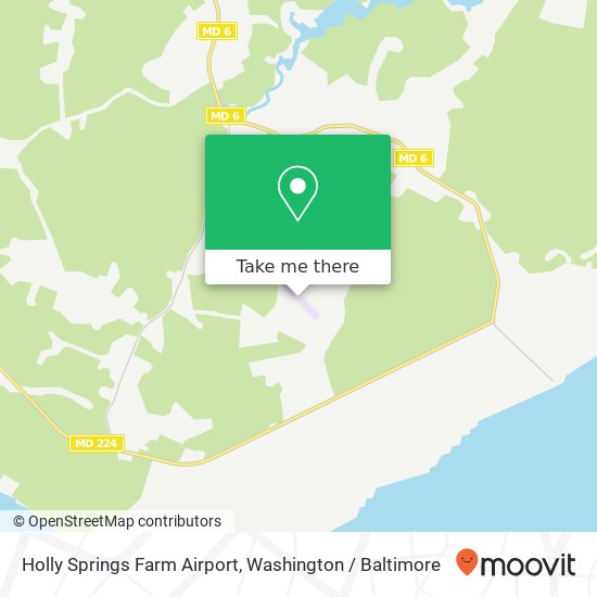 Mapa de Holly Springs Farm Airport