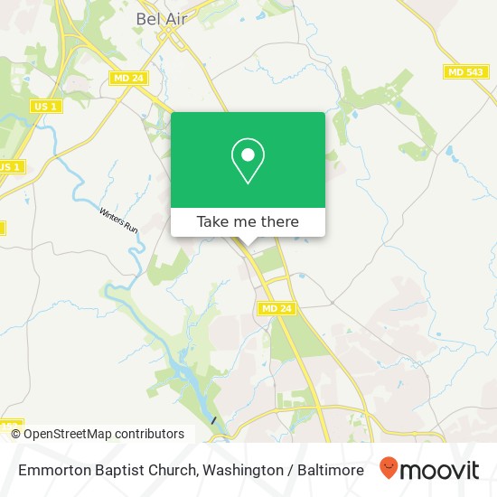 Emmorton Baptist Church map