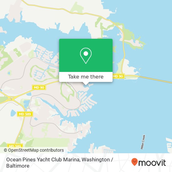 Mapa de Ocean Pines Yacht Club Marina