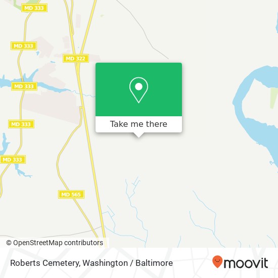 Roberts Cemetery map