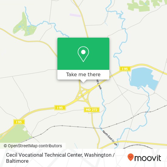 Mapa de Cecil Vocational Technical Center