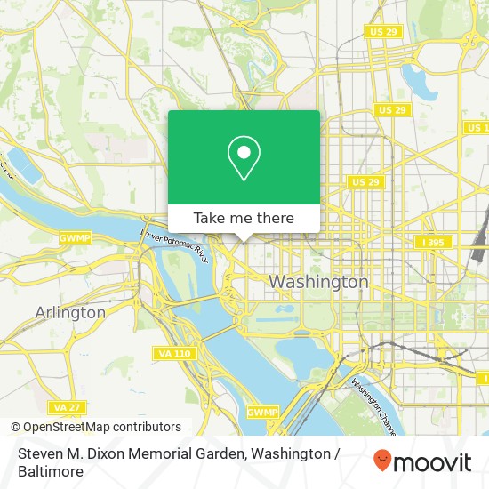 Steven M. Dixon Memorial Garden map