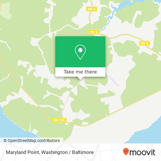 Mapa de Maryland Point