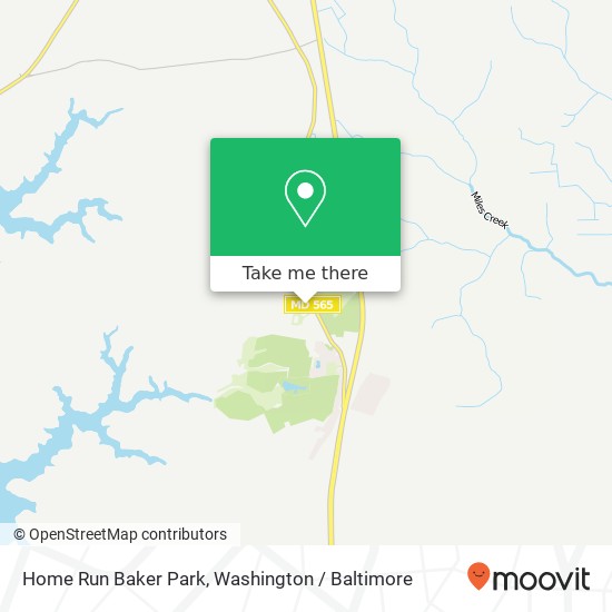 Mapa de Home Run Baker Park