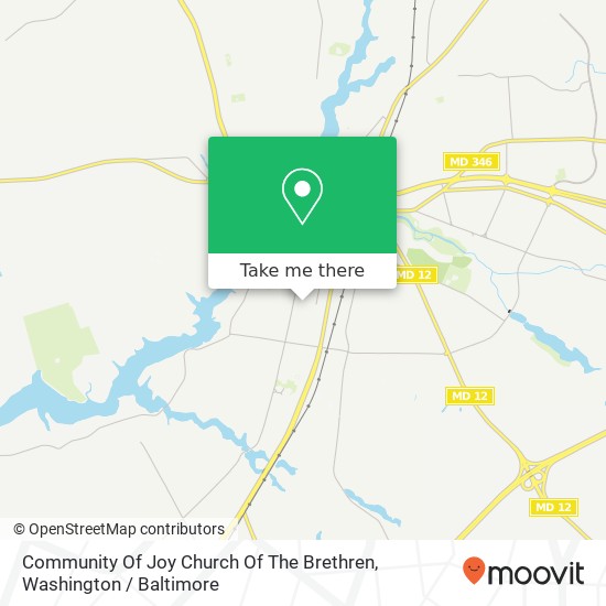 Community Of Joy Church Of The Brethren map