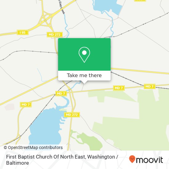 Mapa de First Baptist Church Of North East