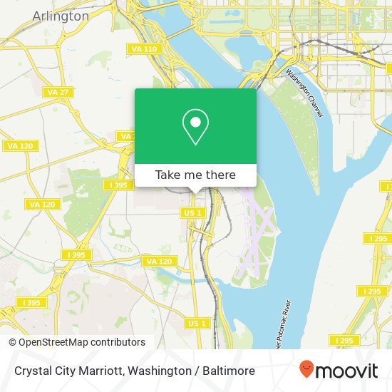 Mapa de Crystal City Marriott