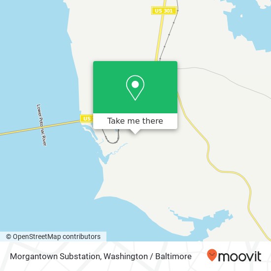 Mapa de Morgantown Substation