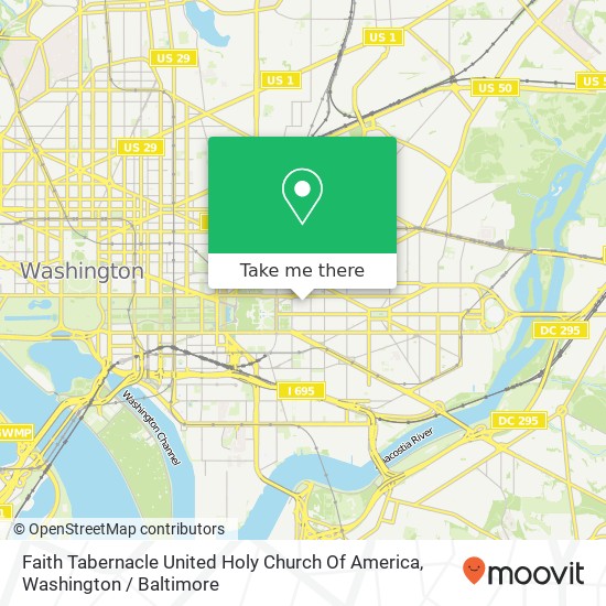 Mapa de Faith Tabernacle United Holy Church Of America