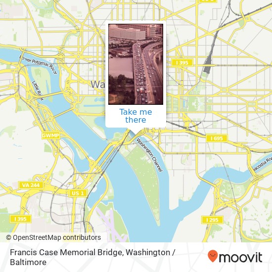 Francis Case Memorial Bridge map