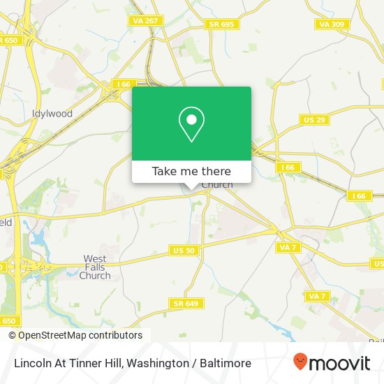 Mapa de Lincoln At Tinner Hill