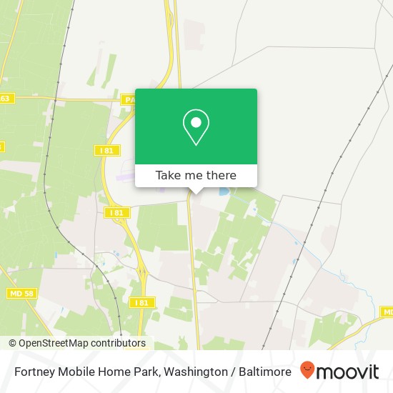 Mapa de Fortney Mobile Home Park