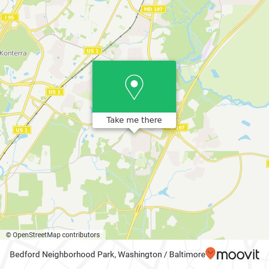 Mapa de Bedford Neighborhood Park