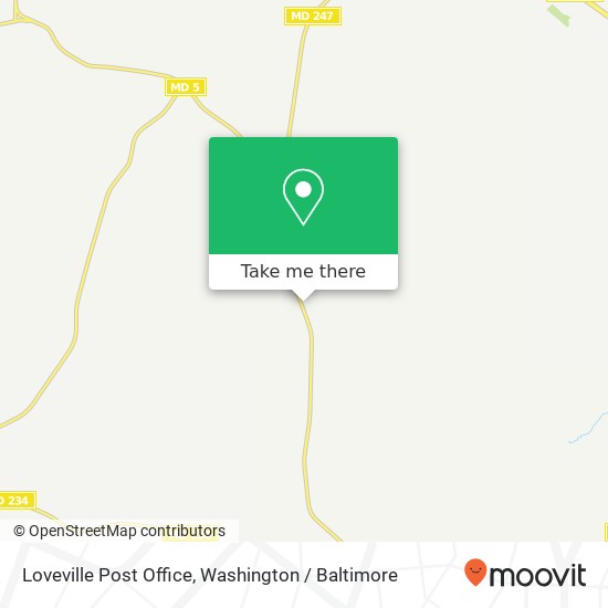 Mapa de Loveville Post Office