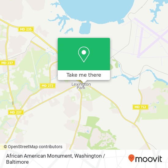 African American Monument map