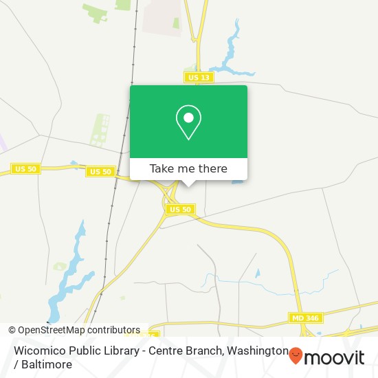 Wicomico Public Library - Centre Branch map