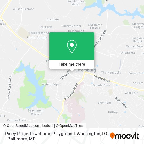 Mapa de Piney Ridge Townhome Playground