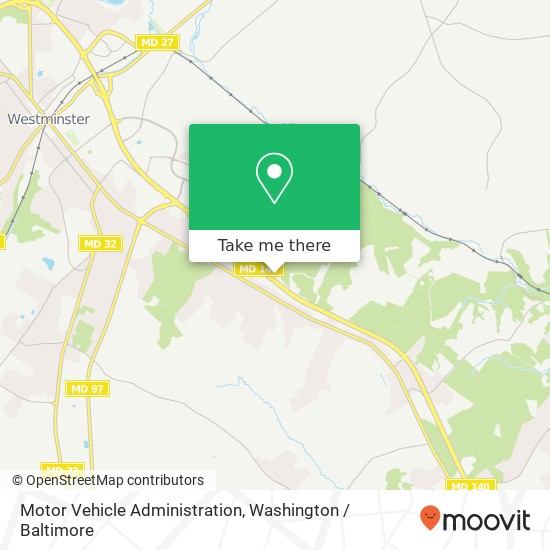 Mapa de Motor Vehicle Administration