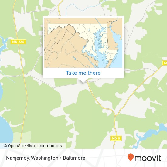 Mapa de Nanjemoy