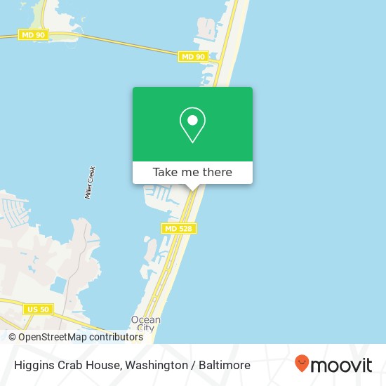Mapa de Higgins Crab House