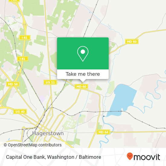 Capital One Bank map