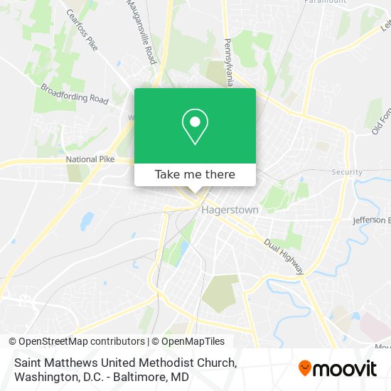 Saint Matthews United Methodist Church map