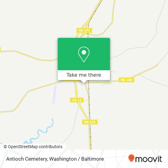 Antioch Cemetery map