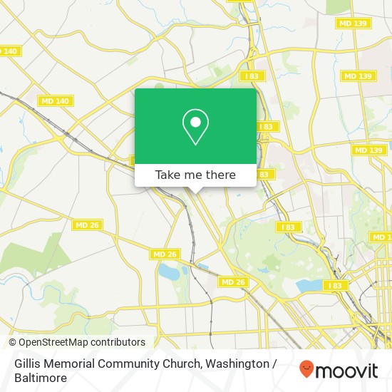 Gillis Memorial Community Church map