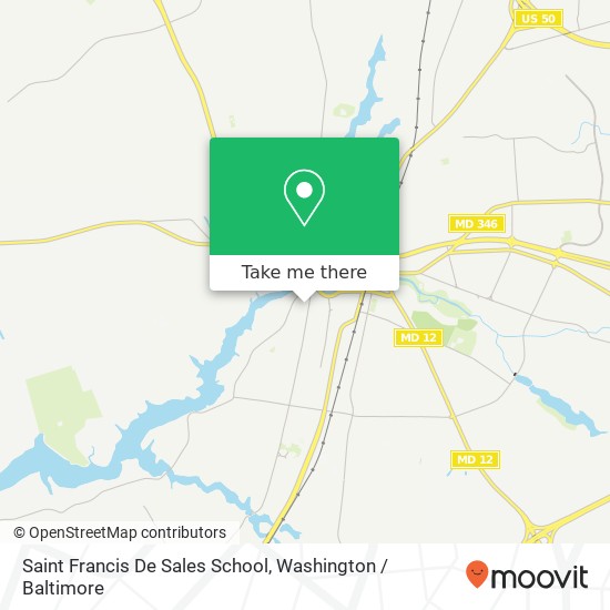 Saint Francis De Sales School map