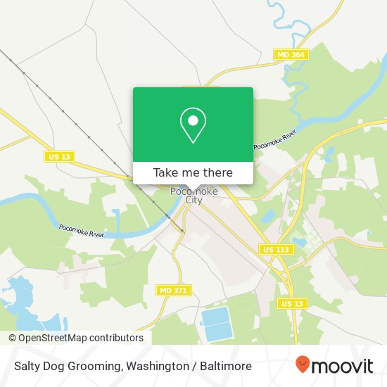 Mapa de Salty Dog Grooming