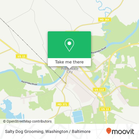 Salty Dog Grooming map